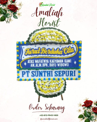 Papan Bunga Duka di Tanjungharjo