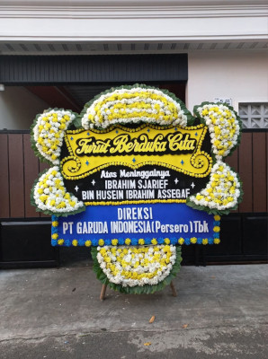 Papan Bunga Duka di Tanjungharjo