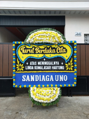 Papan Bunga Duka di Tanjungharjo